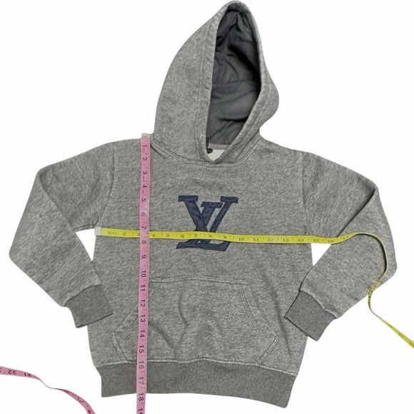 LOUIS VUITTON Boys Gray Logo Pullover Hoodie Size Small (Not Authenticated) - Picture 5 of 5
